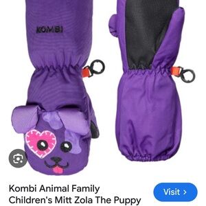 Purple Children's Mitt - Zola the Puppy